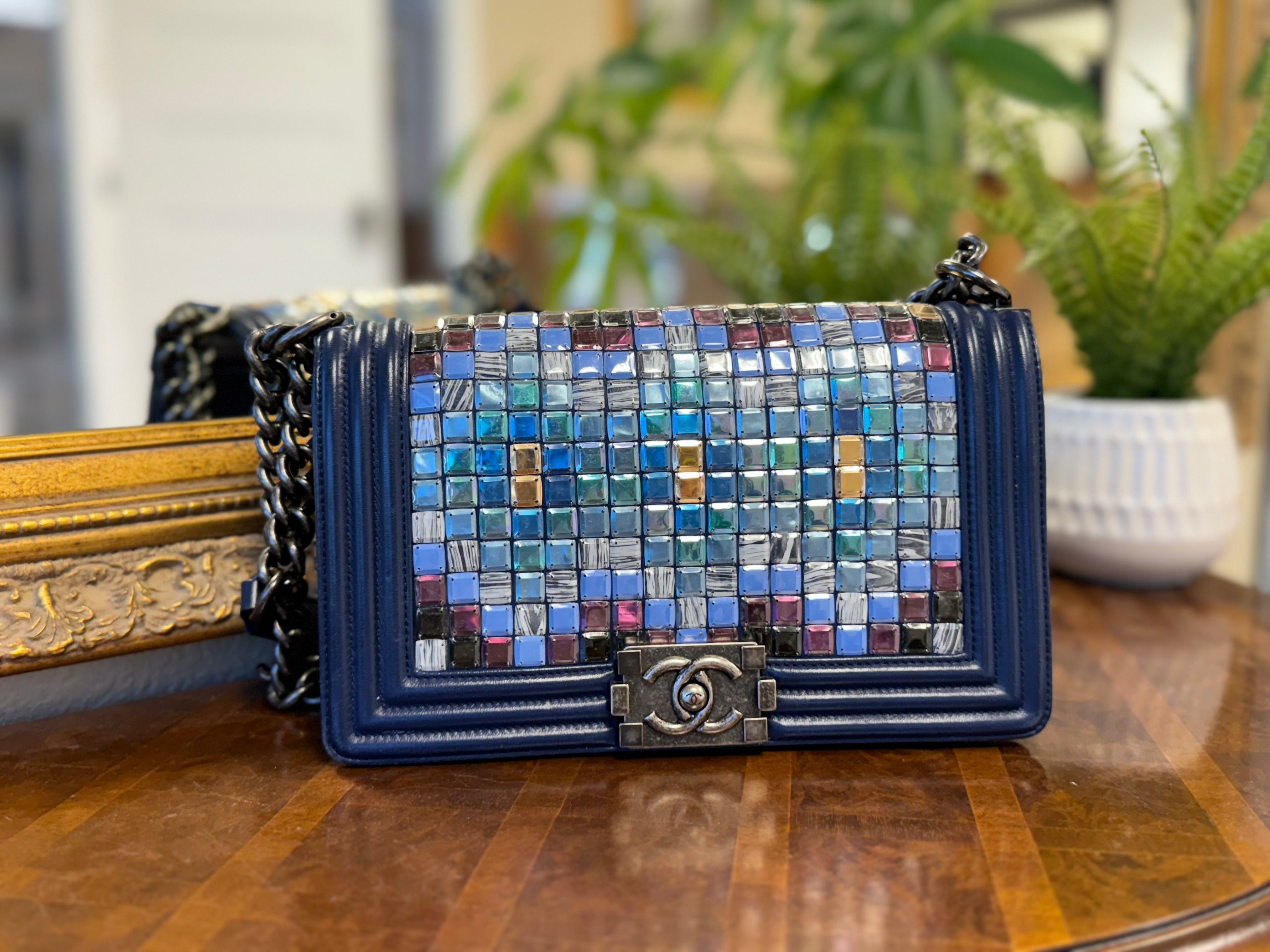 Chanel boy bag limited edition Mosaic Tag Your it Luxury